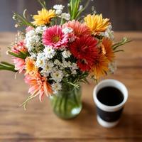 Customer Instagram photo of flowers on a dining table