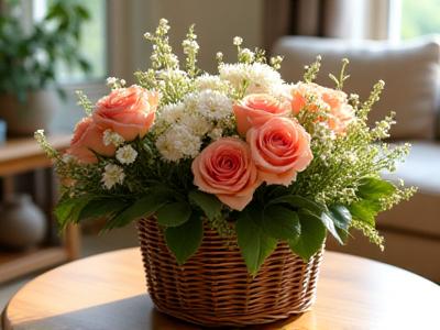Condolence basket for home